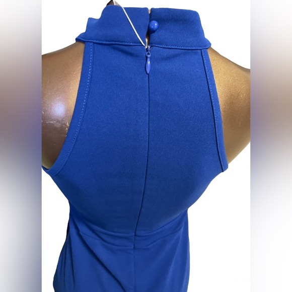 Sleeveless Halter Bodycon Split Mermaid Dress - Picture 8 of 10